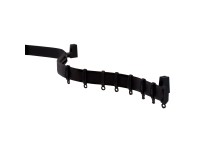 Gardinia Ohybná záclonová koľajnička Flexline, čierna, 350 cm