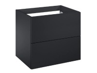 Roca Umývadlová skrinka Elegant 2Z, čierna matná, 53 x 60 x 44,9 cm