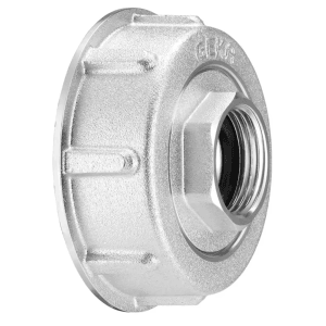 GEKA plus IBC adaptér, 2-dielny hliníkový, S60x6 IG G3/4, pre nádrže na dažďovú vodu.