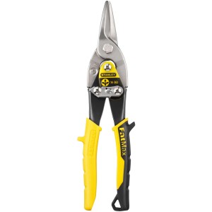 Stanley Fatmax nožnice na plech s priamym strihom a žltou rukoväťou, 250 mm. Ideálne na strihanie plechu.