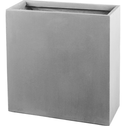Kvetináč 65 cm x 65 cm x 25 cm svetlosivý