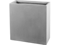 Kvetináč 65 cm x 65 cm x 25 cm svetlosivý