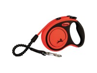 Flexi Vodítko Xtreme pásik čierno-oranžová, 5 m, veľ. S