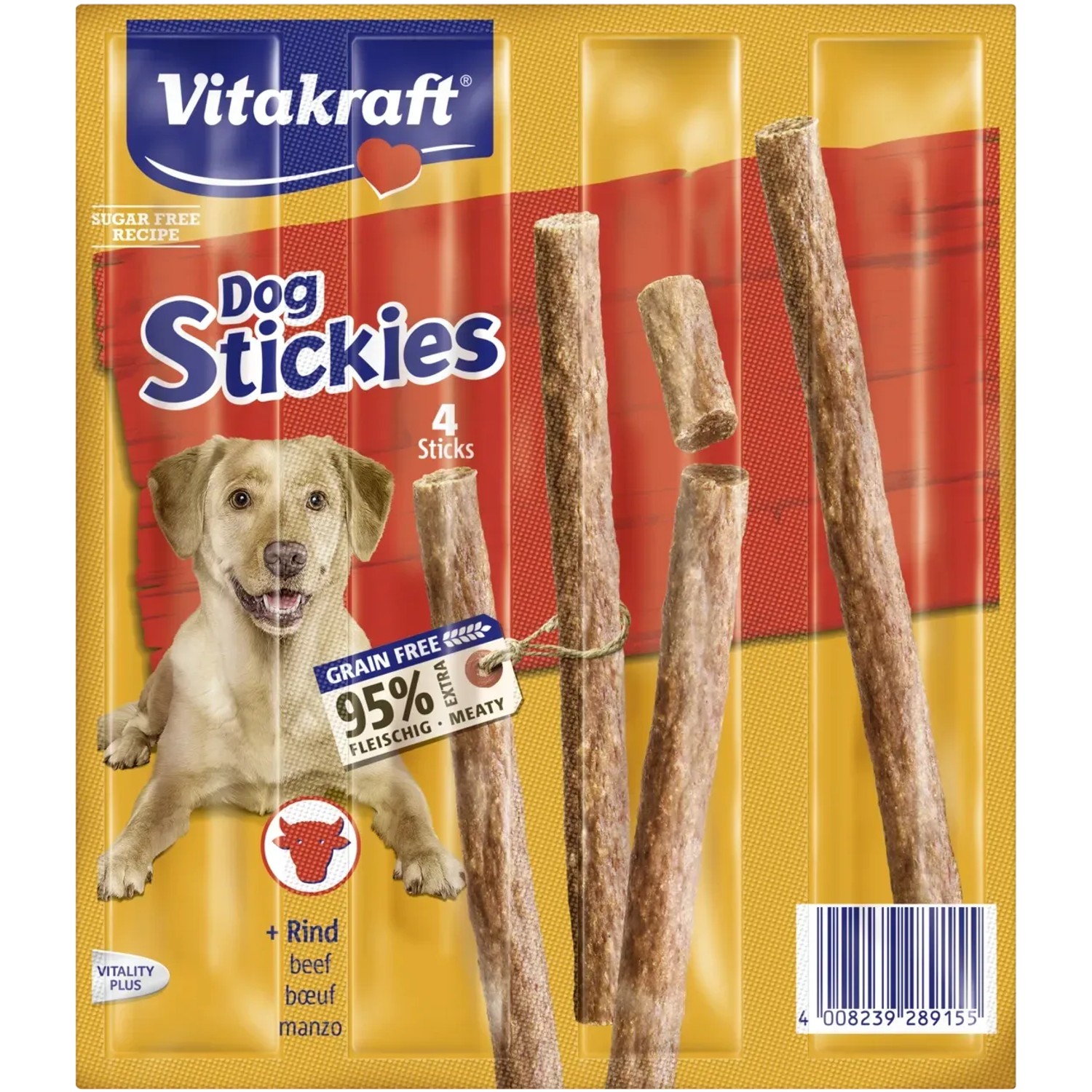E-shop Vitakraft Pochúťka pre psov Dog stickies hovädzie 12 g