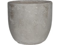 Mica Decorations Kvetináč Jimmy svetlo sivý, pr. 19 x 18 cm