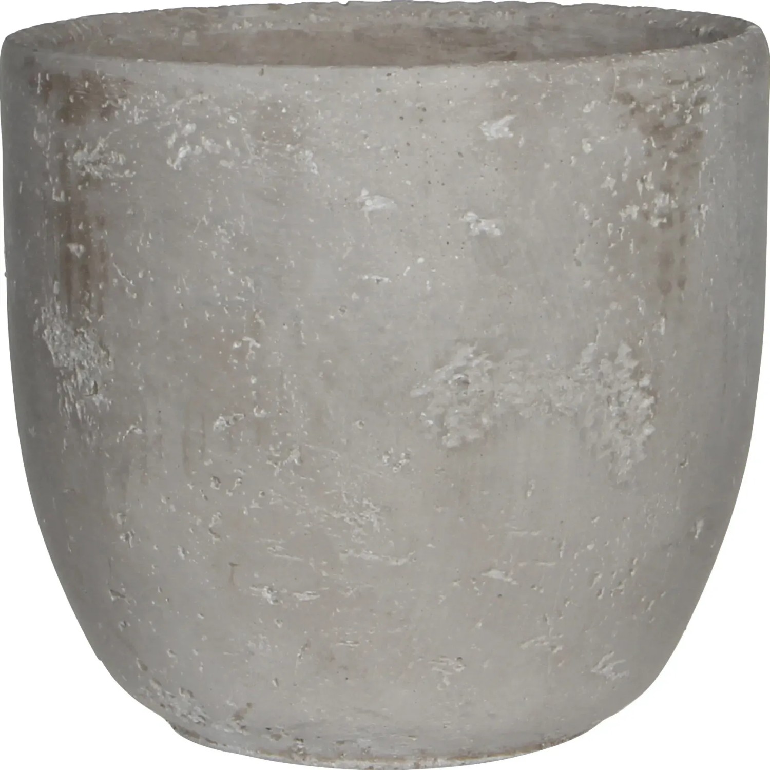 E-shop Mica Decorations Kvetináč Jimmy svetlo sivý, pr. 19 x 18 cm
