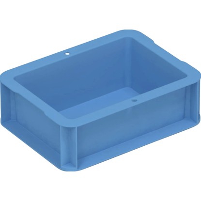 OBI Eurobox Tauro box s plnou stenou, sivo-modrý, 1,3 l, 200 x 150 x 70 mm