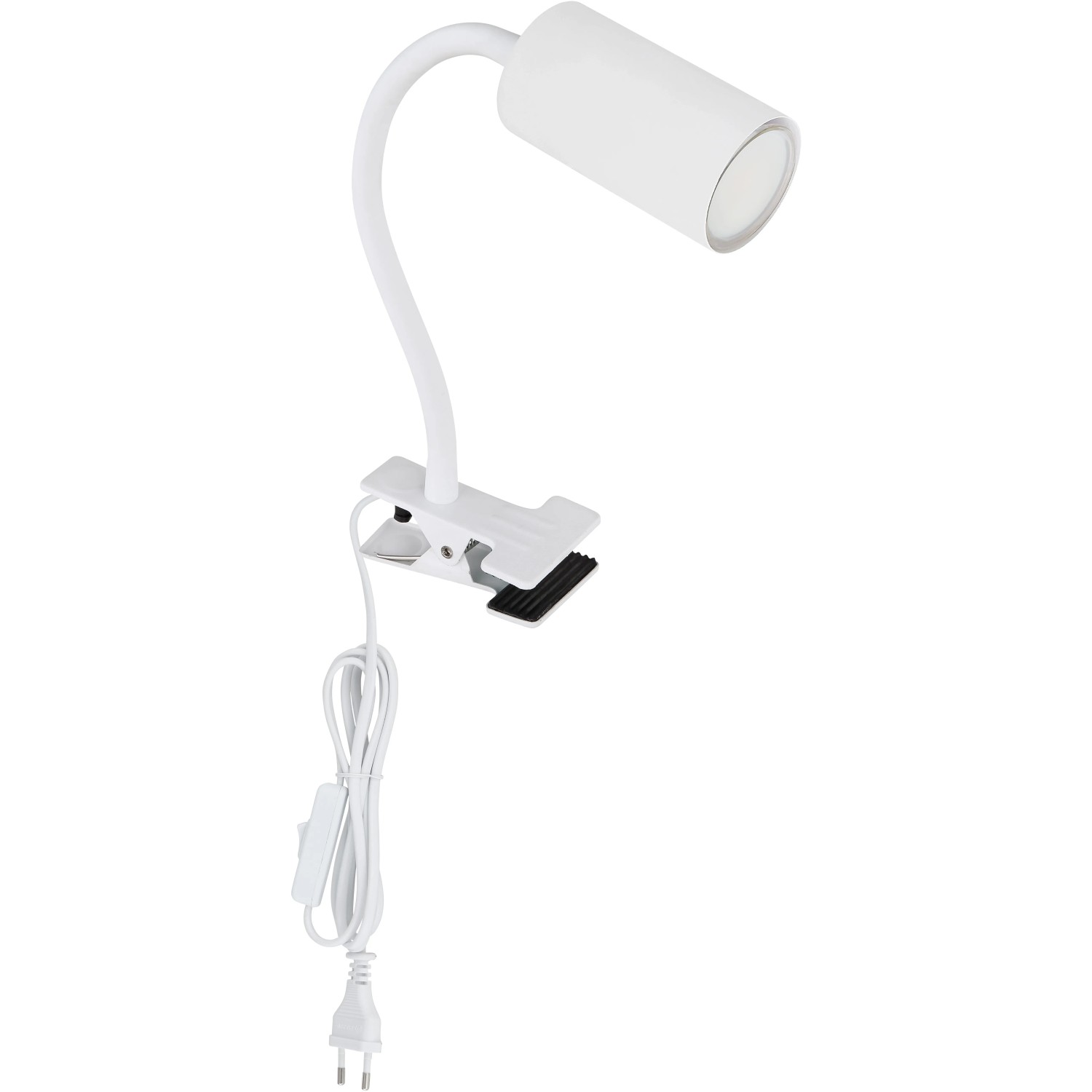 E-shop GLOBO Svietidlo na klip ROBBY biela GU10 25W 290 x 100 x 415 mm