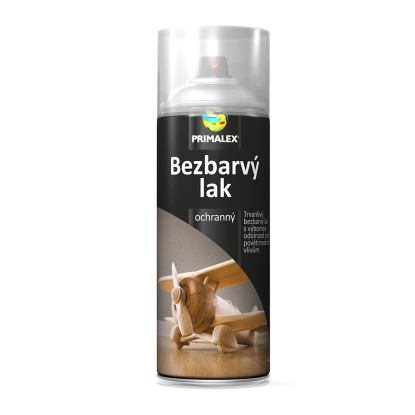PRIMALEX Bezfarebný lak v spreji lesklý 400 ml