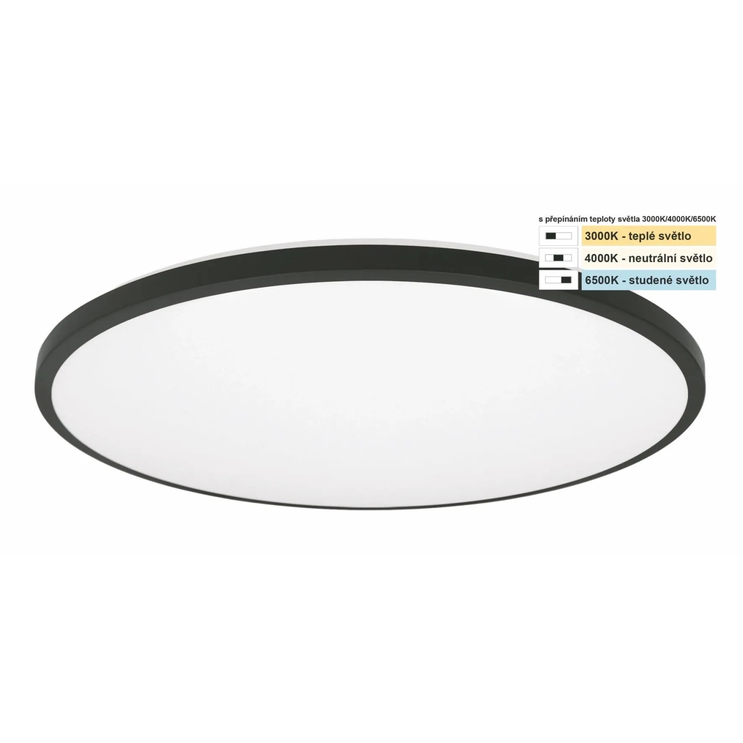 E-shop Top Light Kúpeľňové stropné LED svietidlo Onyx KL CCT 24W IP44 2400lm pr. 39 cm
