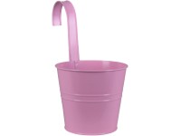 A.H.G. Zinkový kvetináč na balkón, ružová, pr. 11 x 22 cm