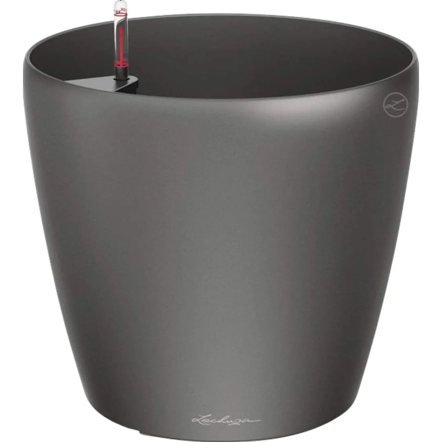 E-shop Lechuza Kvetináč Classico Premium 60, antracitová metalická, pr. 60 x 56 cm