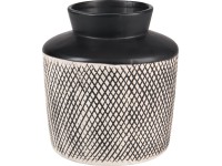 Váza Minimalist Zen keramika 18,4 cm x priemer 16,5 cm čierna