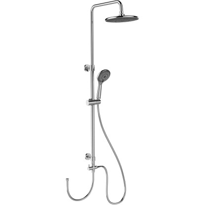 Wenko Sprchový set Watersaving, 3 prúdy, chróm, s tyčou 75-120 cm