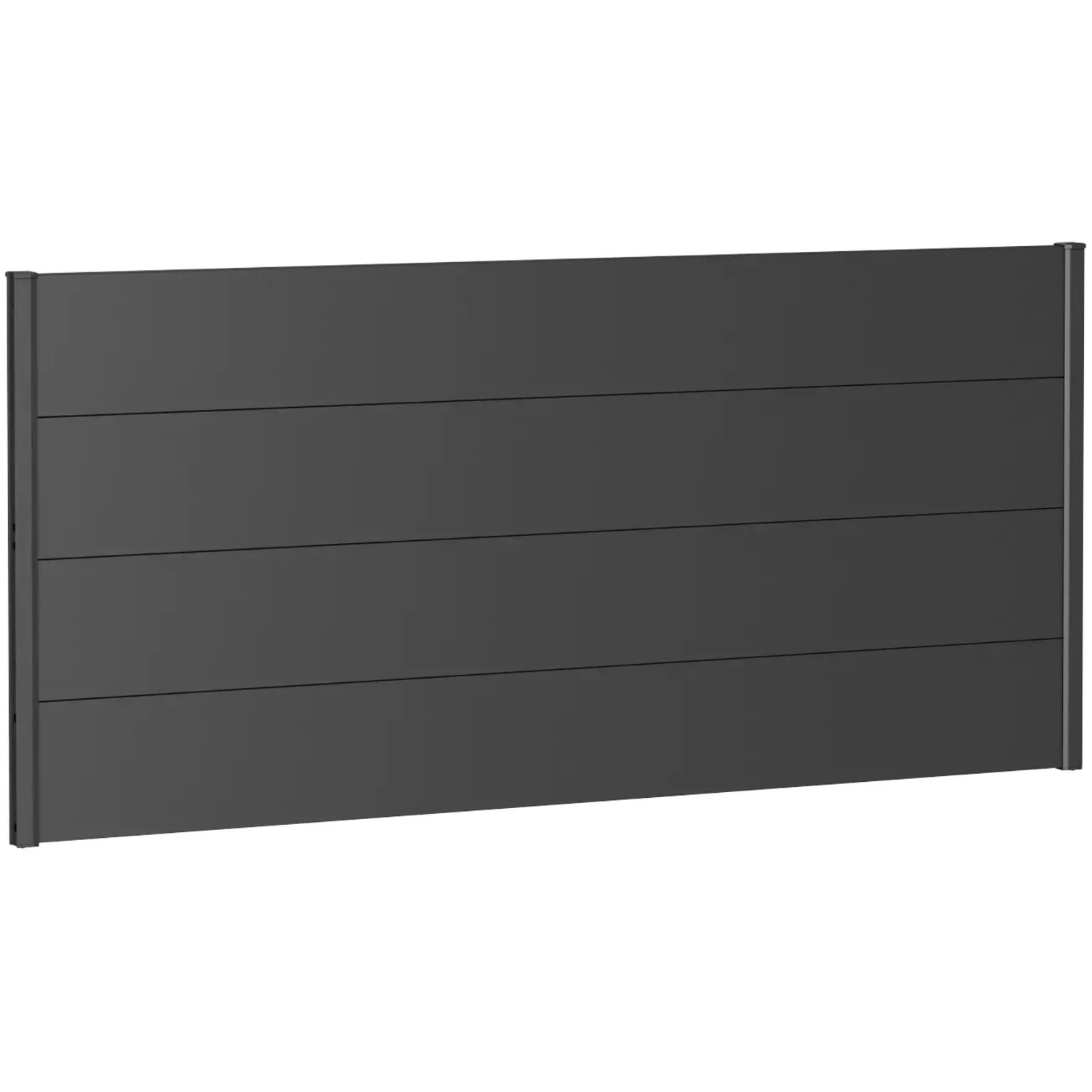 E-shop Biohort Plný plot bez presklenia tmavo sivý, 200 x 90 cm