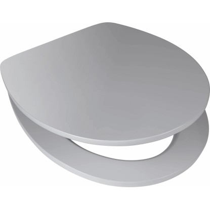 Toaletná doska Tonda s automatickým sklápaním svetlosivá