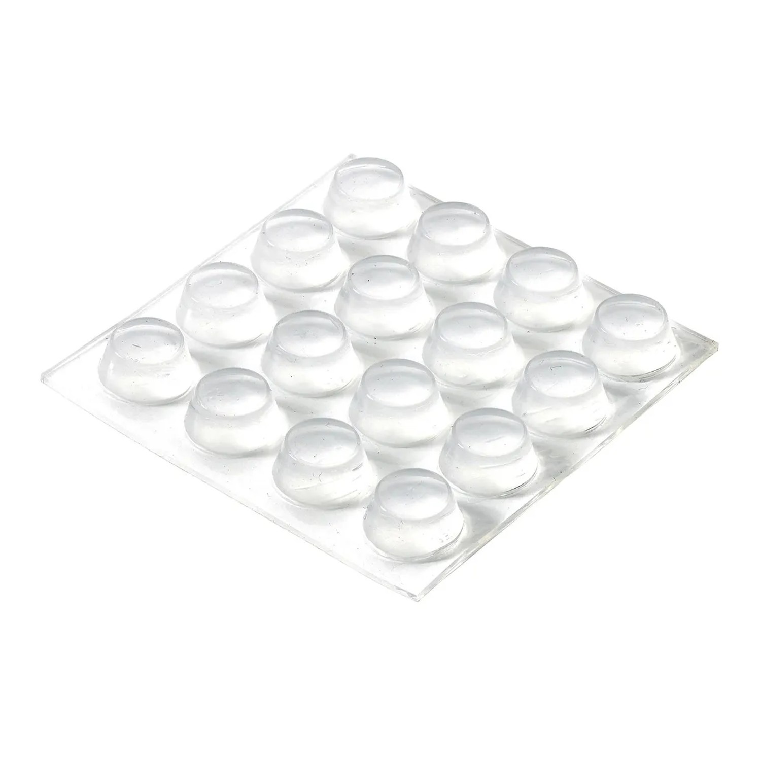 E-shop Hettich Samolepiace dverné zarážky, transparentné, pr. 13 x 6,5 mm, 16 ks