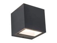 LUTEC LED nást. svietidlo GEMINI tm. sivé 9W 850lm 4000K IP54 86x88x85mm