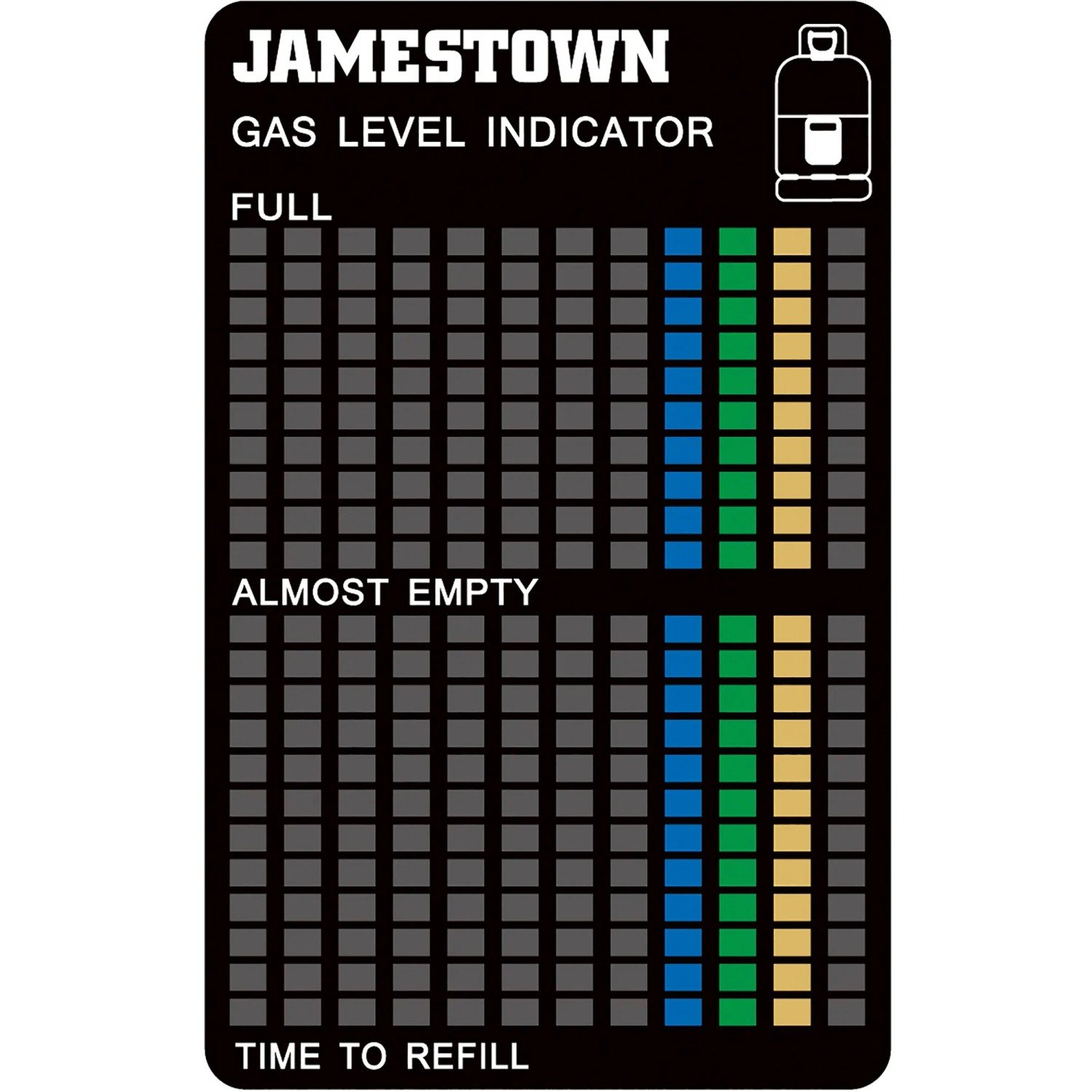 E-shop JAMESTOWN Ukazovateľ hladiny plynu 10 x 6,4 cm
