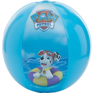 Happy People Paw Patrol vodná lopta (Ø 29 cm) s Marshallom v plávacom kruhu.