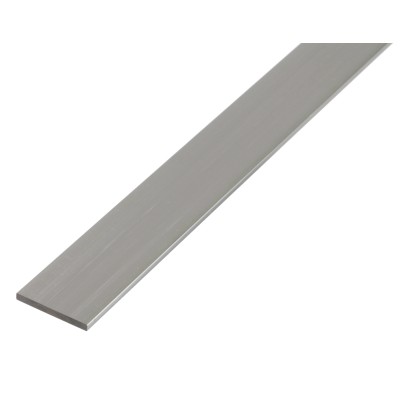 Plochá tyč 2 mm x 30 mm x 1000 mm strieborná eloxovaná