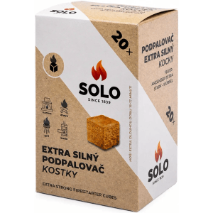 SOLO Podpalovač EXTRA SILNÝ v kockách, 20 ks