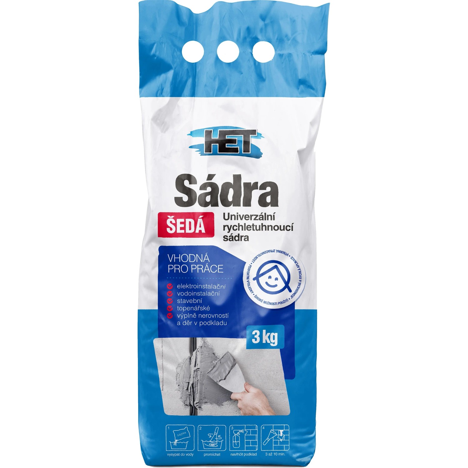 E-shop HET Sadra sivá 3 kg