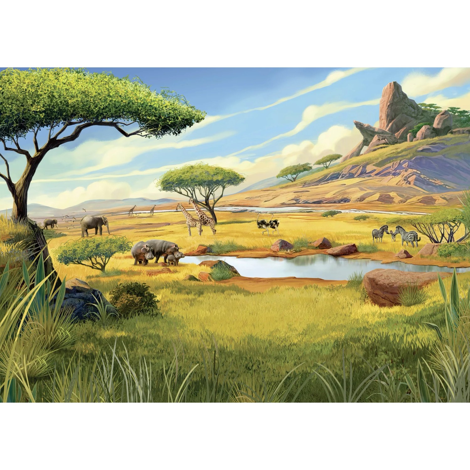 E-shop Komar Vliesová fototapeta Disney Lion King Savanna 350 x 250 cm