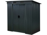 Floraworld Záhradný domček s pultovou strechou veľ. I antracit 195 x 121 x 196cm
