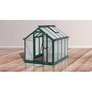 Vitavia Miniskleník Merlin Smaragd, malý skleník s dvomi dverami.