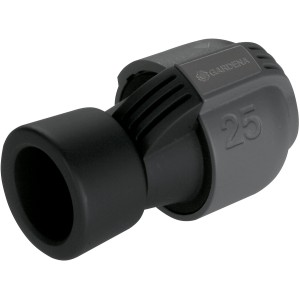 Gardena konektor 25 mm x 25 mm pre zavlažovacie systémy. Bezpečné pripojenie rúrky s vnútorným závitom.