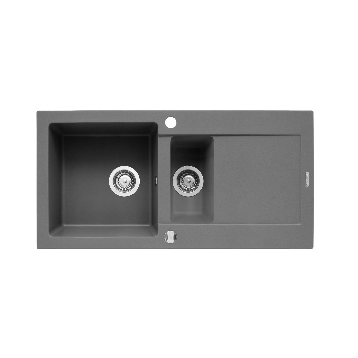 E-shop Pyramis Granitový drez s odkap. Mido 1 1/2B 1D, industrial grey, 100 x 50 cm