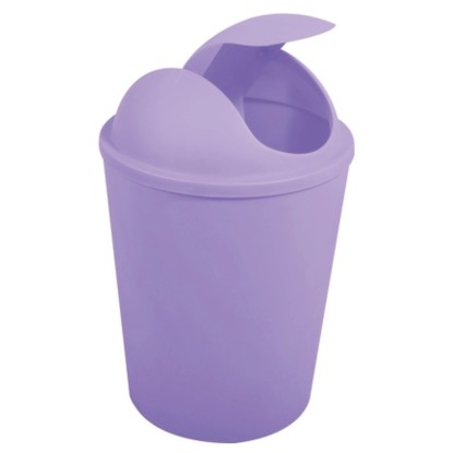 MSV Odpadkový kôš s výklopným vekom Ako, levanduľová, 5,5 l