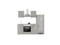 Flex-Well Kuchyňa Lund 220 cm/typ 3 - chladnička/varná doska/trúba/digestor