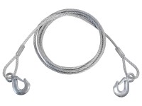 COMPASS Oceľové vyslobodzovacie lano s hákmi max. 5000 kg, 4 m