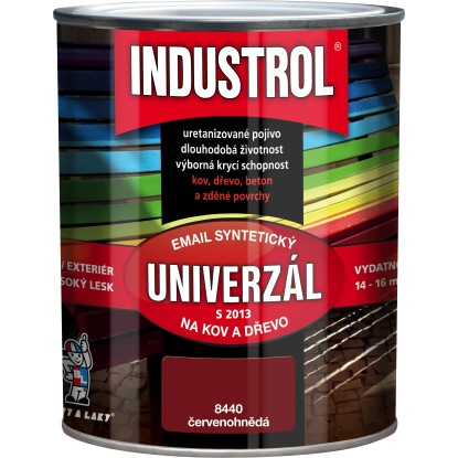 INDUSTROL Email na kov a drevo S2013 UNIVERZÁL 8440 červenohnedá 750 ml
