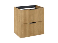 Roca Umývadlová skrinka Reef Basic 2Z, dub Hamilton mat, 63,5 x 60 x 47,2 cm