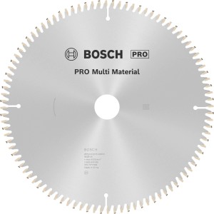 Pílový kotúč Bosch Multi Material, 254 mm, 96 zubov. Vhodný na drevo, kov a plast.