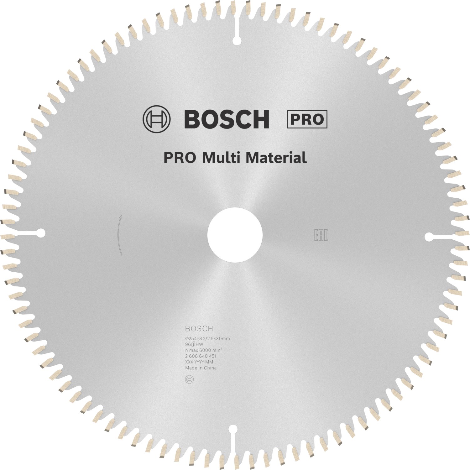 E-shop Bosch Pílový rezný kotúč PRO Multi Material, pr. 254 x 30 mm