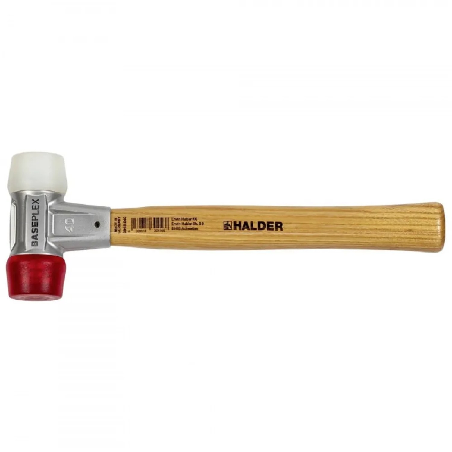 E-shop Halder Kladivo Baseplex, nylon/acetát celulózy/zinkový odliatok, pr. 40 mm