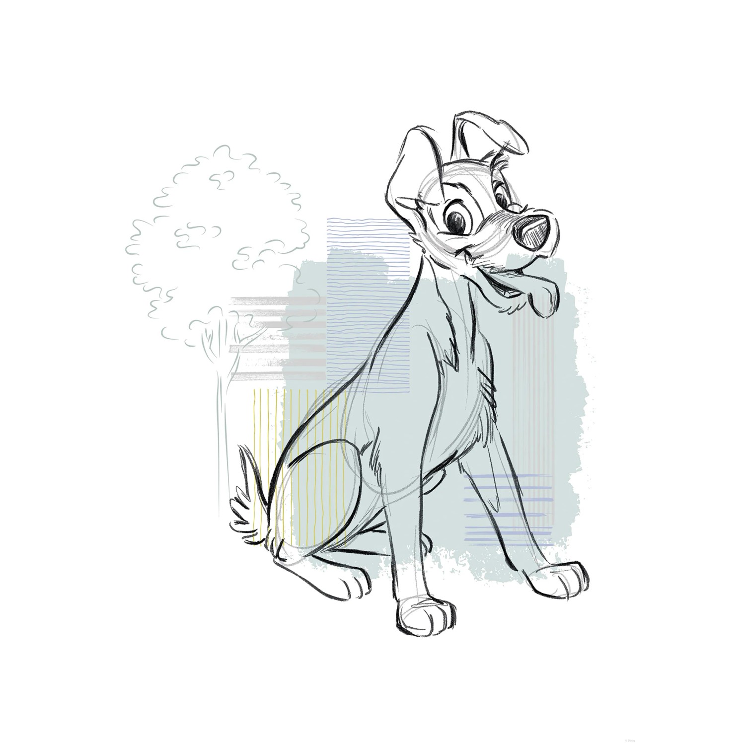E-shop Komar Plagát Disney Lady and the Tramp Hello Tramp 50 x 70 cm