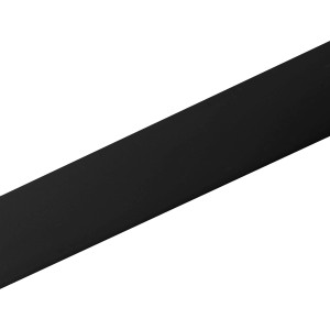 Čierny upínací profil Arcansas z PVC, 15x7x1000 mm, na upevnenie komponentov.