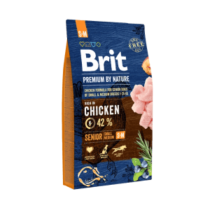 Brit Granule pre psov Premium by Nature SENIOR S-M 1-25 kg s kuracím 8 kg