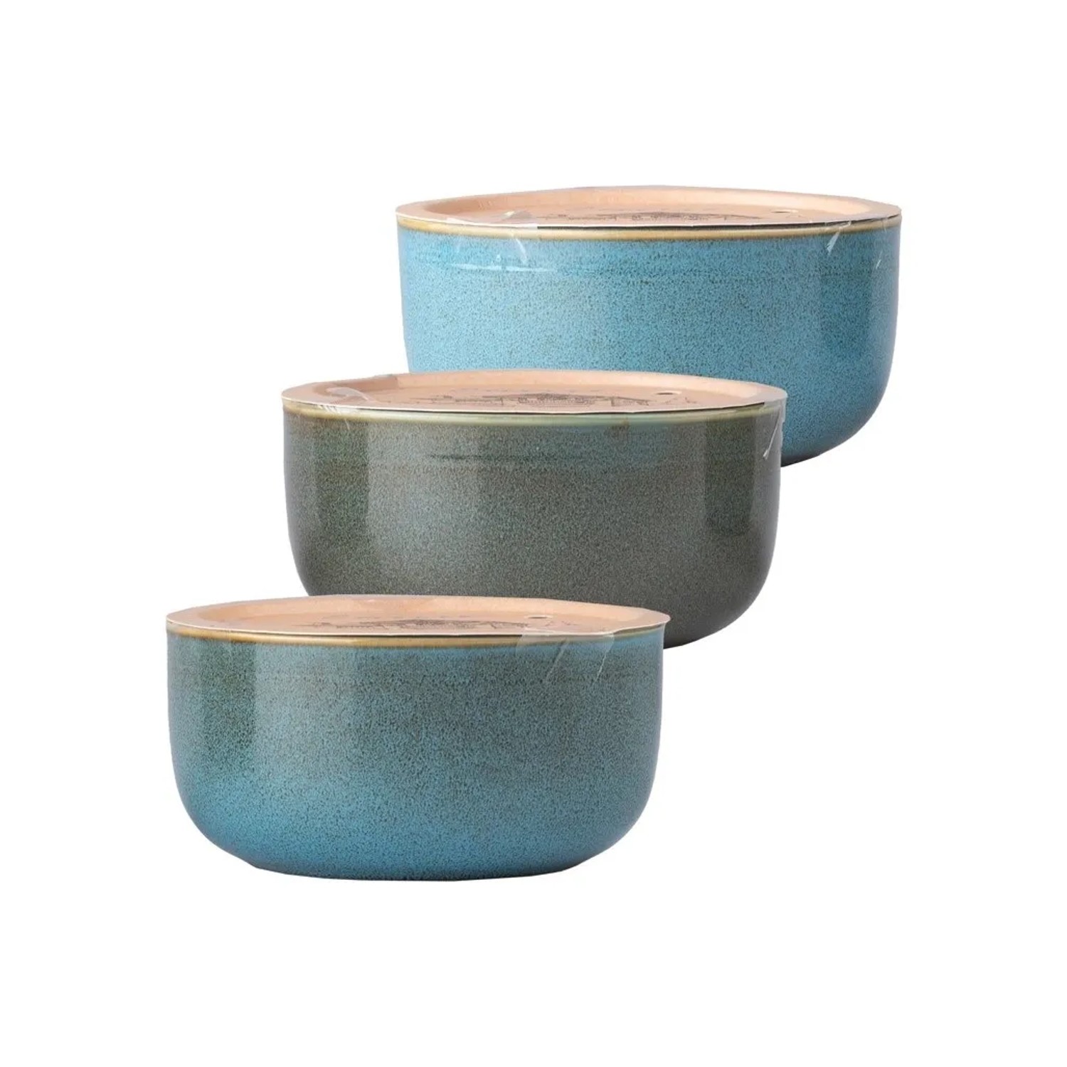 E-shop Emocio Vonná sviečka s bambuc. maslom, 3 knoty Ocean Tide, rôzne farby, 130x65mm