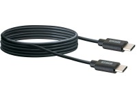 Schwaiger Synchronizačný a nabíjací kábel USB-C/USB-C, čierna, 2 m