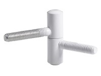 Zavrtávací záves priemer 10 mm oceľ biela, 2 ks