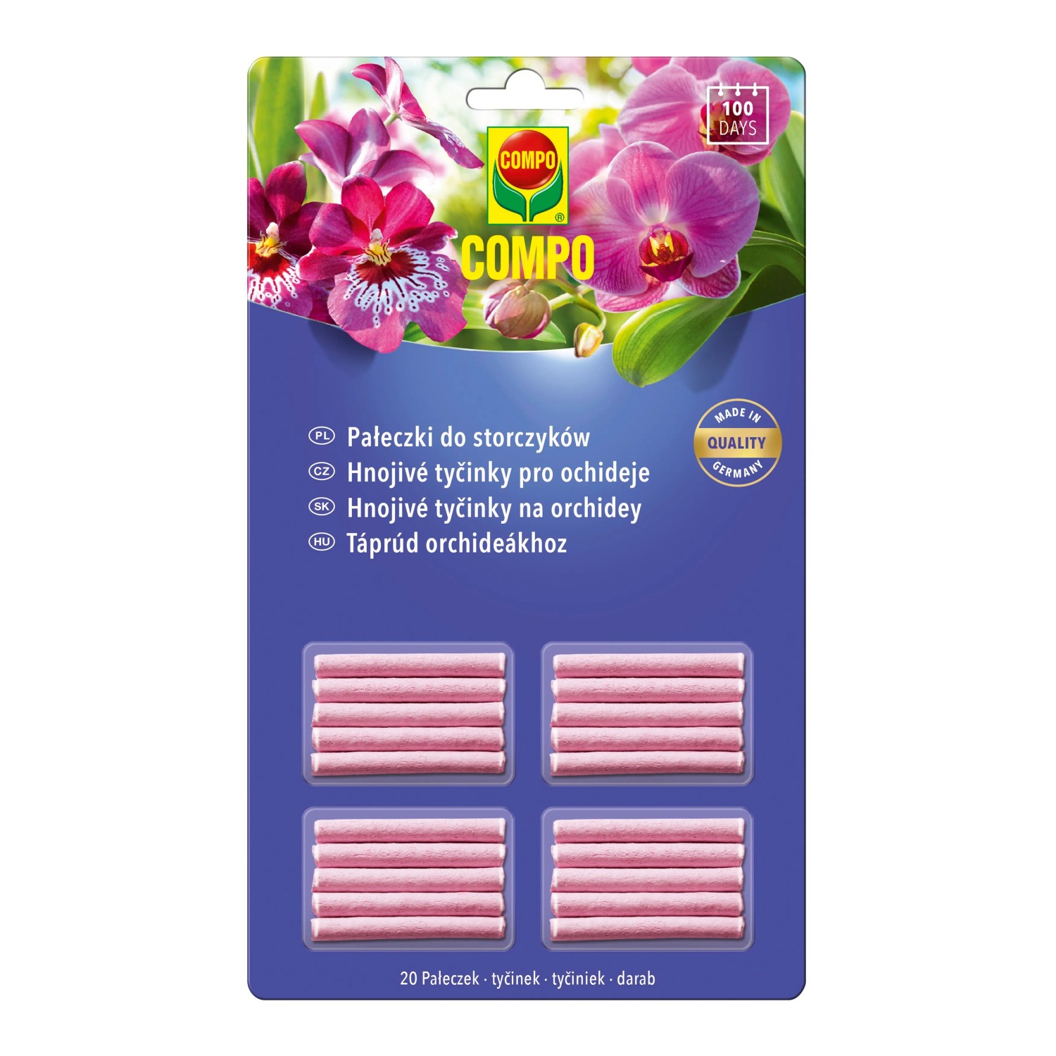 E-shop COMPO Hnojivové tyčinky pre orchidey 20 tyčiniek