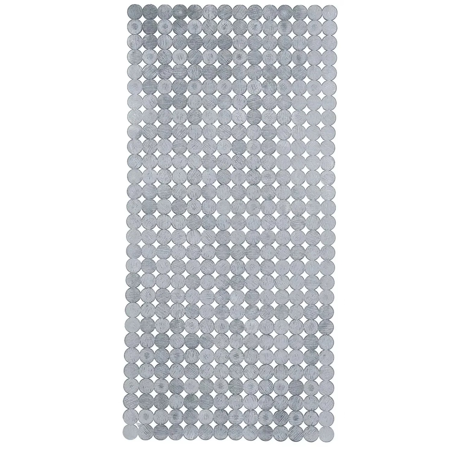 E-shop Kleine Wolke Protišmyková podložka do vane Sign strieborná 36 x 80 cm