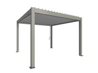Biohort Pergola 3,5 x 3,5 kremeňovo sivá/strieborná 367,5 x 367,5 cm