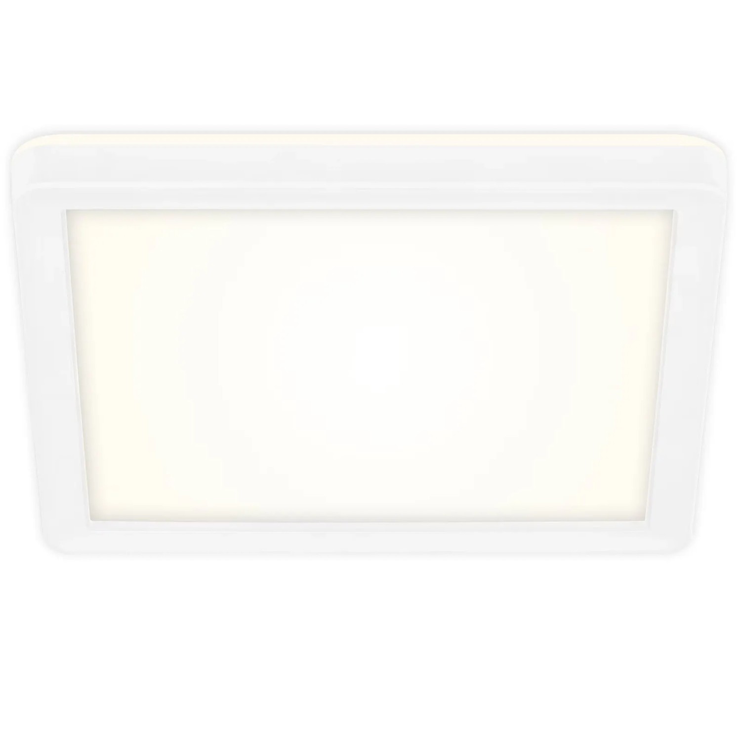 E-shop Briloner LED stropné svietidlo Slim biele 12W 1400lm 4000K 19 x 19 x 2,8 cm